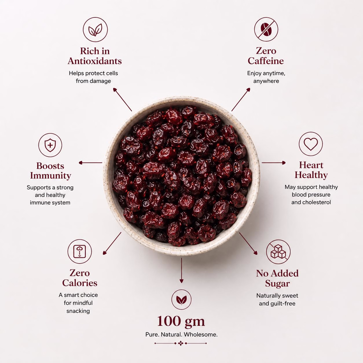 Cosmic Blessing Premium Whole Dried Cranberry – Naturally Sweet & Delicious - Image 3