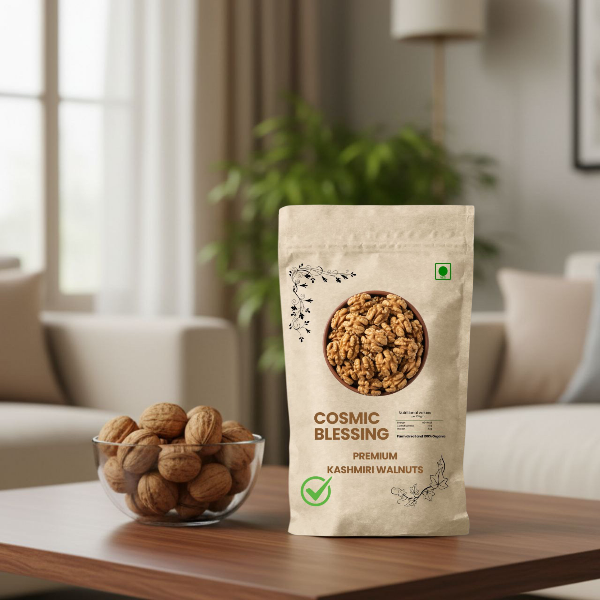 Cosmic Blessing Premium Kashmiri Walnut (Akhrot) – Fresh, Crunchy & Rich - Image 3