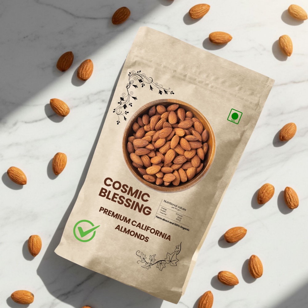 Cosmic Blessing Premium California Almonds (Badam) – Fresh, Crunchy & Delicious - Image 2