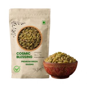 Cosmic Blessing Premium Green Kishmish (Green Raisins) – Sweet, Soft & Fresh