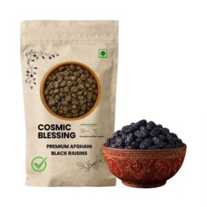 Cosmic Blessing Premium Black Raisins (Kali Kishmish) – Sweet, Soft & Delicious