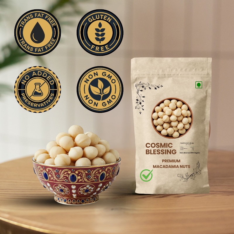 Cosmic Blessing Premium Macadamia Nuts – Creamy, Crunchy & Delicious Snack - Image 3